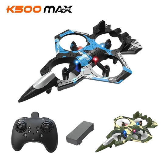 K500max Uzaktan Kumandalı Uçak Warcraft Dört Kanal Askıya Dört Eksenli Model Uçak Sabit Yüksek Yuvarlanan Dublör Lamba Işığı